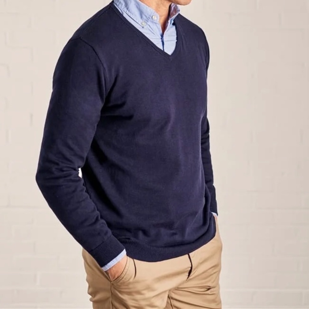 Classic V-Neck Knit Sweater